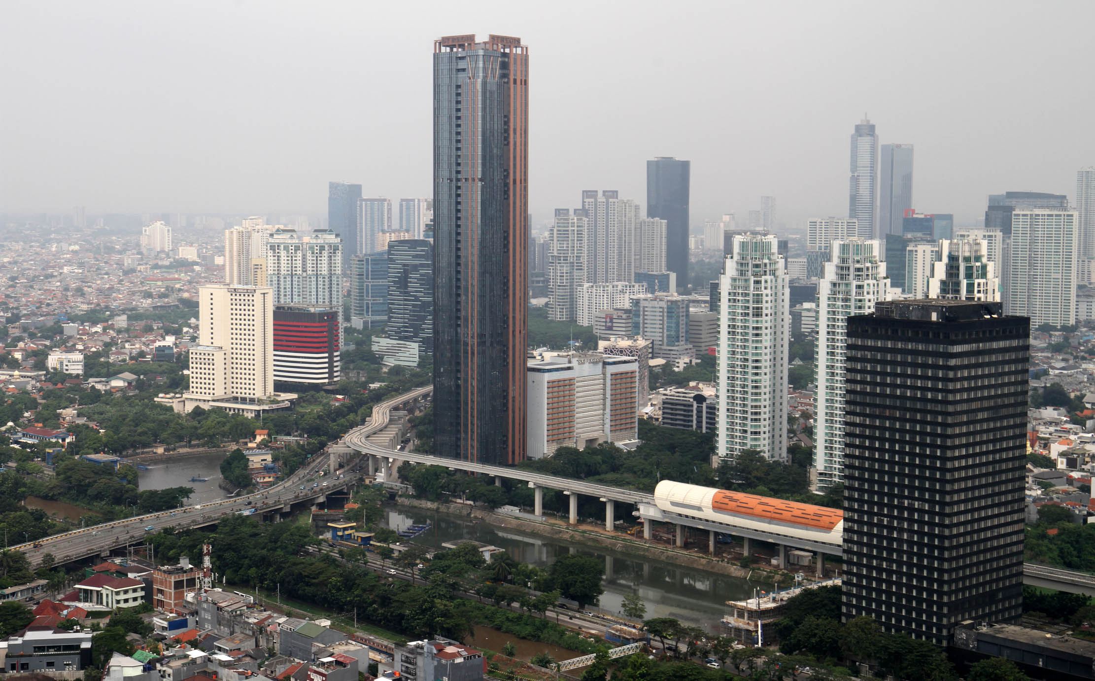 Badan Pusat Statistik (BPS) mencatat pertumbuhan ekonomi Indonesia pada kuartal II/2022 mencapai 5,44 persen secara tahunan (year-on-year/yoy).Minggu 7 Agustus 2022. Foto : Panji Asmoro/TrenAsia