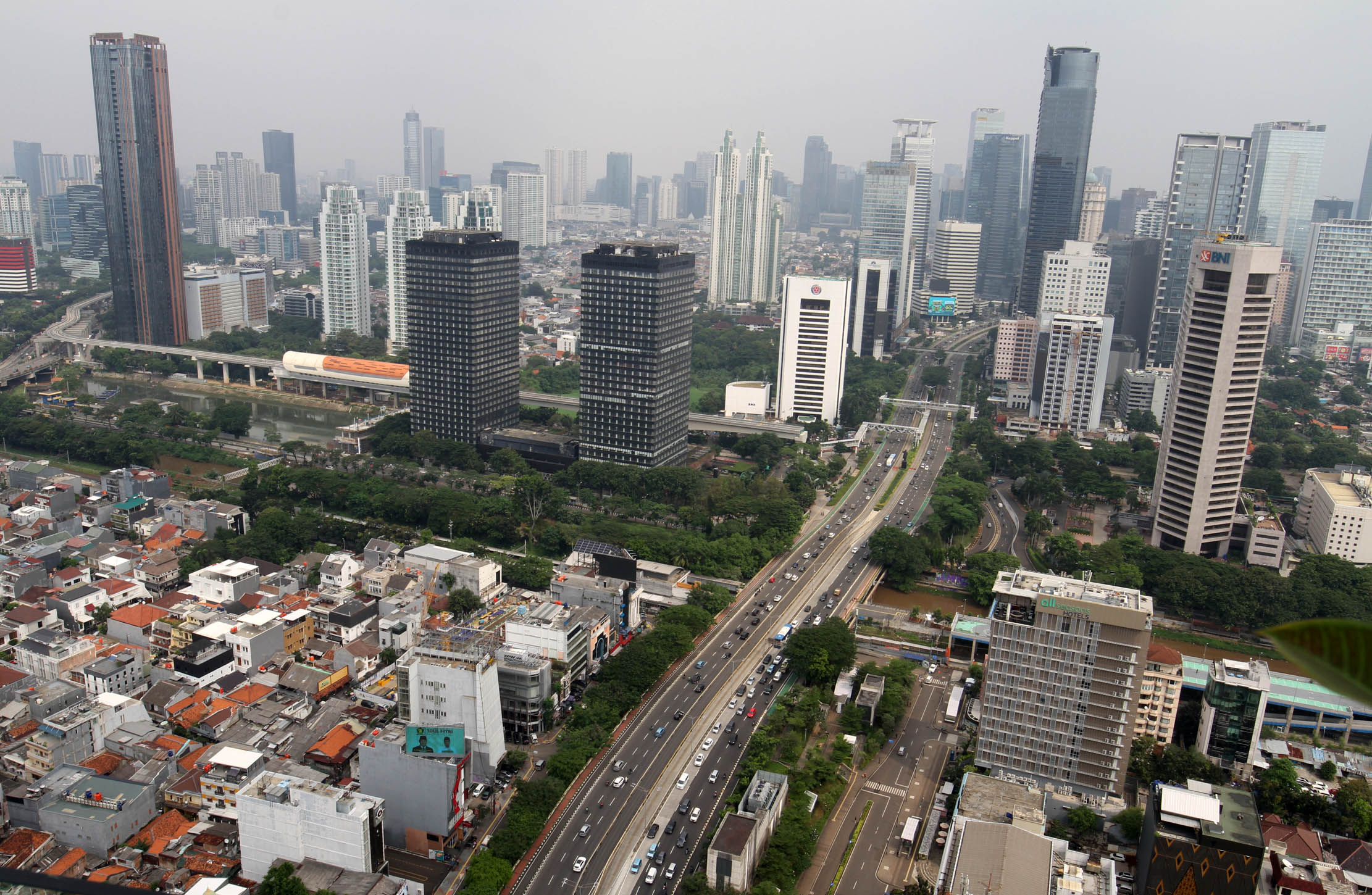 Badan Pusat Statistik (BPS) mencatat pertumbuhan ekonomi Indonesia pada kuartal II/2022 mencapai 5,44 persen secara tahunan (year-on-year/yoy).Minggu 7 Agustus 2022. Foto : Panji Asmoro/TrenAsia