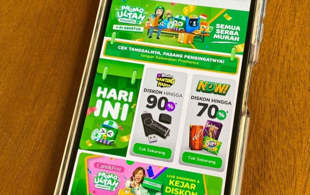 Promo Semua Serba Murah untuk merayakan ulang tahun ke-13 Tokopedia yang jatuh pada 17 Agustus 2022.