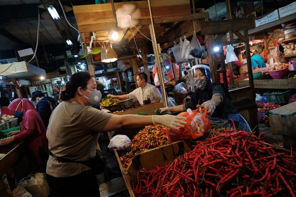 Ilustrasi pasar tradisional.