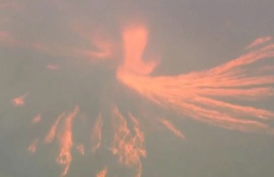Fenomena tornado api yang terjadi di tengah bencana kebakaran hutan di California, AS.