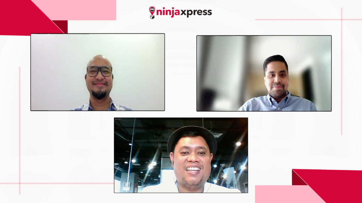 Atas kiri ke kanan: Andi Djoewarsa - CMO Ninja Xpress, M Andhithaurik Putera - Head of Ninja Direct Ninja Xpress