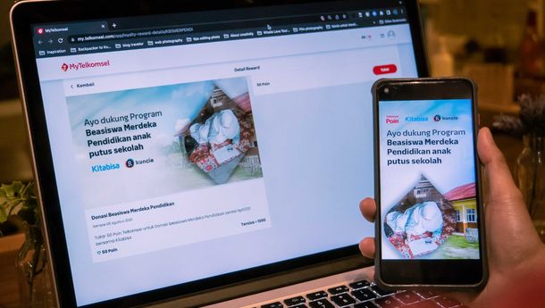 HUT RI ke-77, Telkomsel Poin Gelar Donasi Digital di Program Merdeka