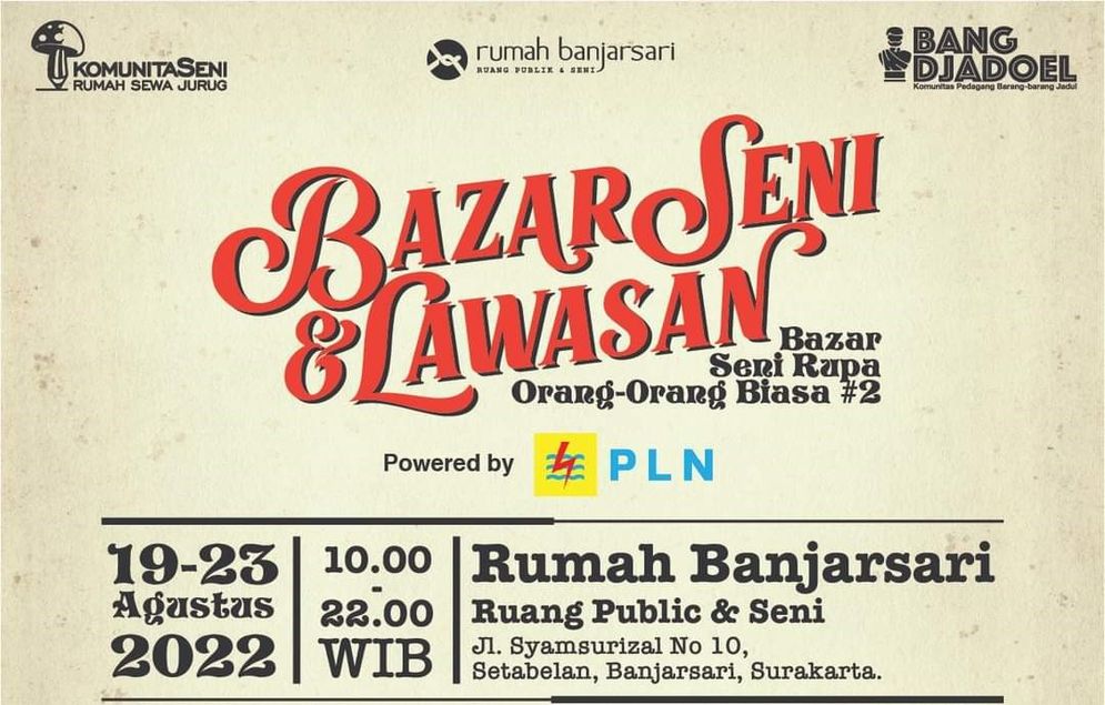 bazar seni & lawasan Rumah Banjarsari Solo 