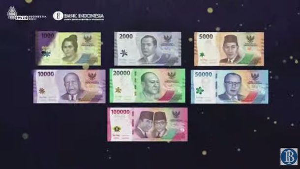 Bank Indonesia Luncurkan Uang Rupiah Kertas Tahun Emisi 2022