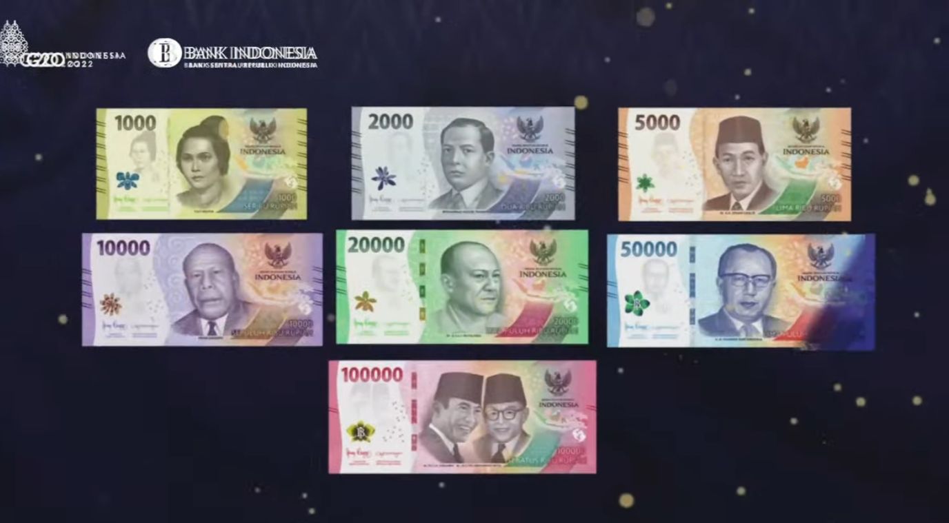 BI Resmi Luncurkan 7 Uang Kertas Baru dengan Gambar 8 Pahlawan Indonesia