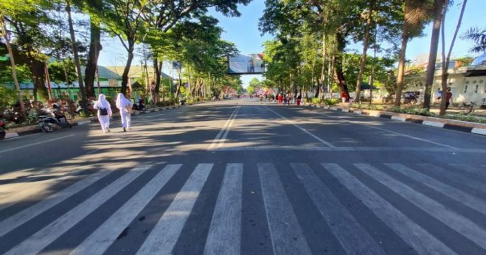 CFD Jalan Jenderal Sudirman Makassar kembali dibuka setelah sebelumnya selama dua tahun ditutup.