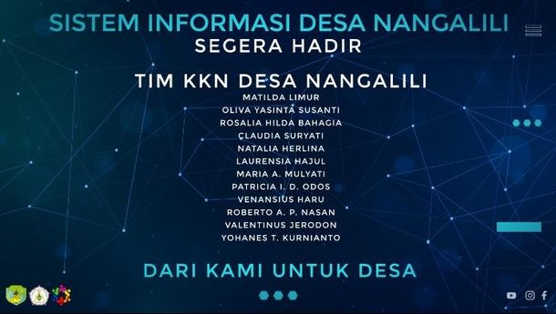 Mahasiswa KKN Unika St Paulus Ruteng Rancang dan Sosialisasikan Sistem Informasi Desa Berbasis Website