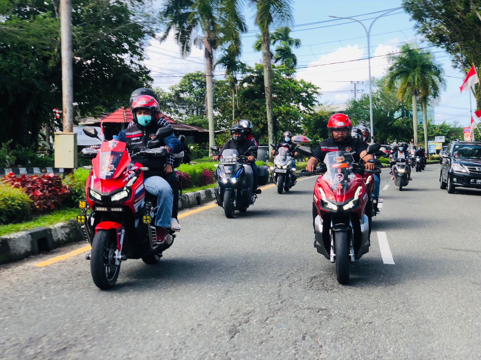 Komunitas Honda Balikpapan Hadiri Ramaikan Launching New Honda ADV160