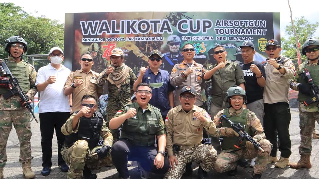 Pembukaan Turnamen Air Softgun bertajuk Piala Walikota Banjarmasin 2022 yang berlangsung di Taman Kamboja (Kredit Foto: Diskominfo Banjarmasin)