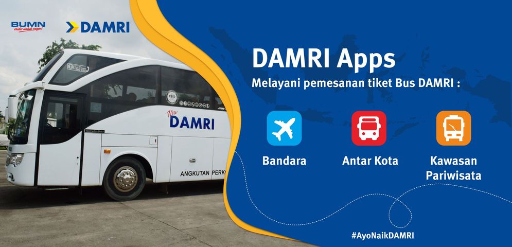 Pesan Tiket Bus, Pakai Aplikasi DAMRI Saja Lebih Praktis