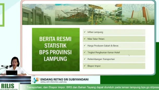 BPS: Agustus 2022 Lampung Deflasi 0,41 Persen