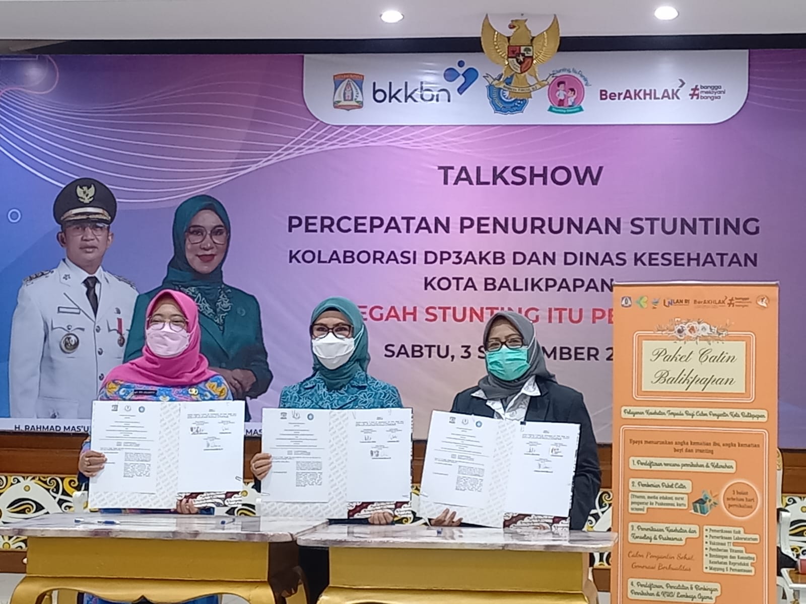 Menekan angka kasus penderita kanker di Kota Balikpapan. Dinas Kesehatan Kota bersama PKK dan Yayasan Kanker Indonesia (YKI) Kota Balikpapan menandatangani MoU kerja sama pada Sabtu, (3/9/2022). 
