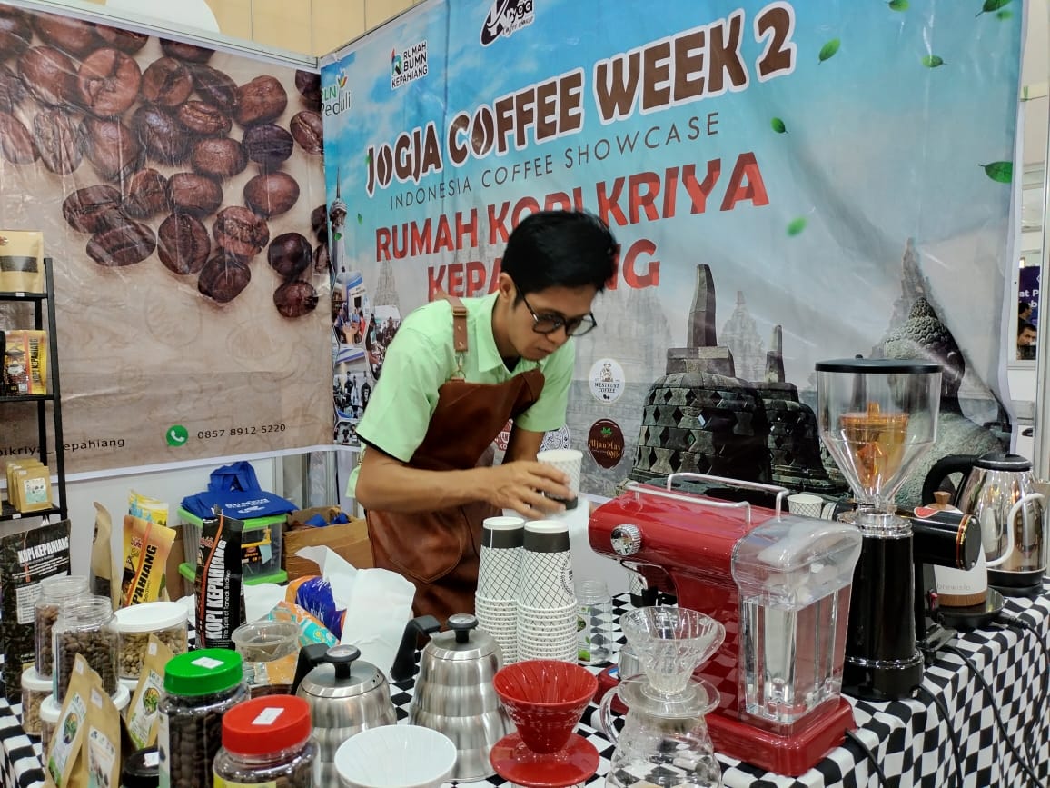 Salah satu peserta Jogja Coffee Week 2022.