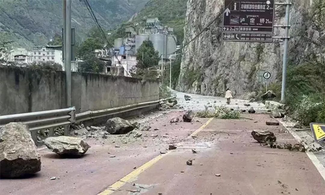 Satu Kota di China Diguncang Gempa Hebat Saat Terapkan Lockdown