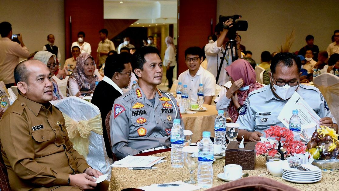 BP2RD Provinsi Sumut bekerja sama dengan Dirlantas Polda Sumut dan PT Jasa Raharja Cabang Sumut menggelar konferensi pers soal pemutihan PKB