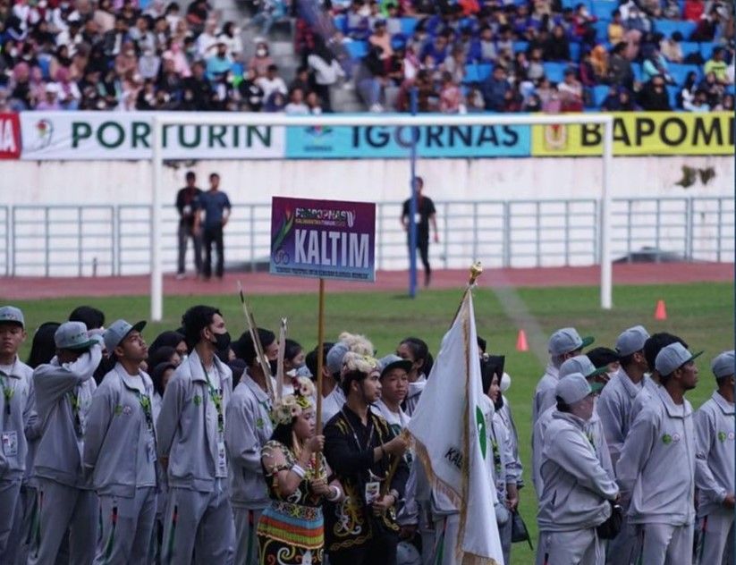 Pembukaan Pra Popnas Zona IV Tahun 2022 di Stadion Batakan Balikpapan. Foto: Biro Adpim Setdaporov Kaltim