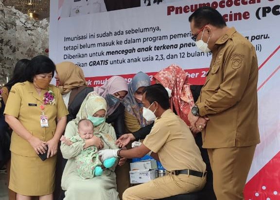 Pencanangan Imunisasi Pneumococcal Canjugate Vaccine (PCV). (Foto:Istimewa)