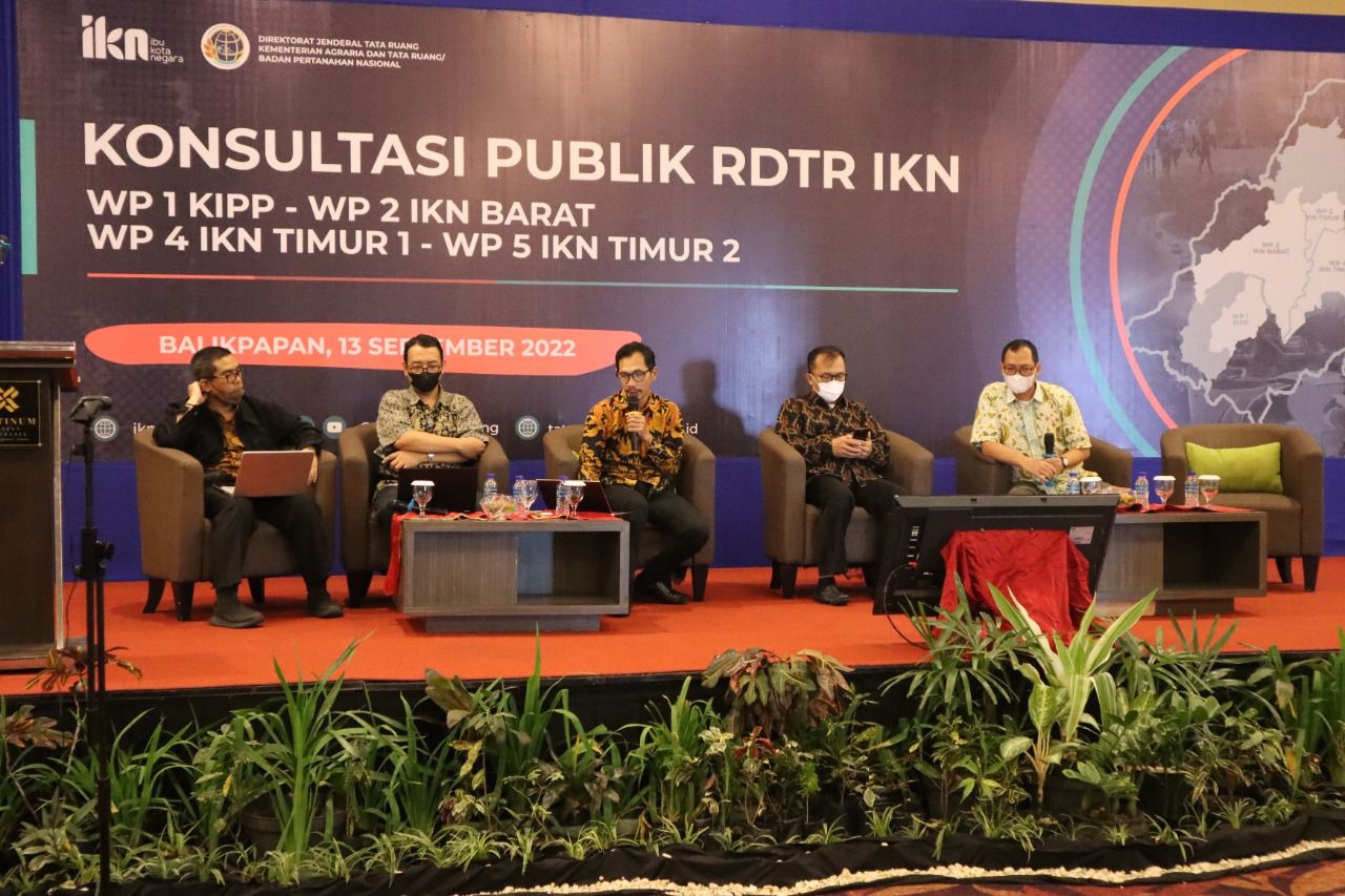 Konsultasi Publik RDTR IKN, Selasa (13/9/2022) di Hotel Platinum Balikpapan, Kalimantan Timur