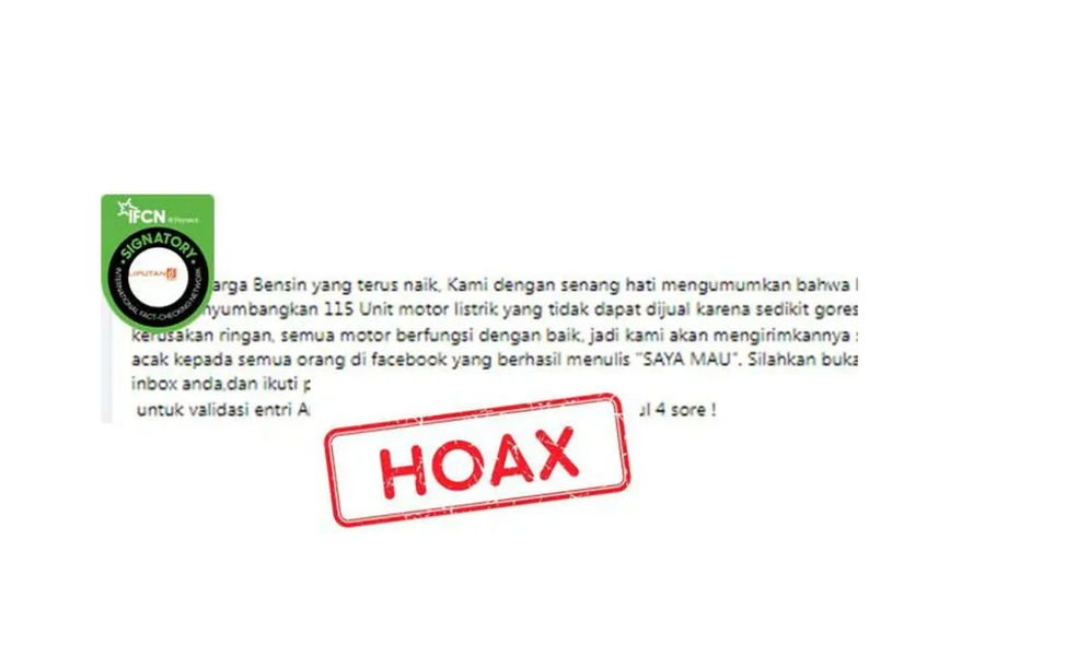 Hoax: BBM Naik, Volta Bagikan Mobil Listrik