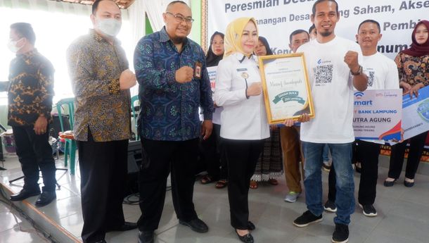 OJK Lampung Bersama TPAKD Resmikan 4 Desa Inklusi Keuangan di Tubaba