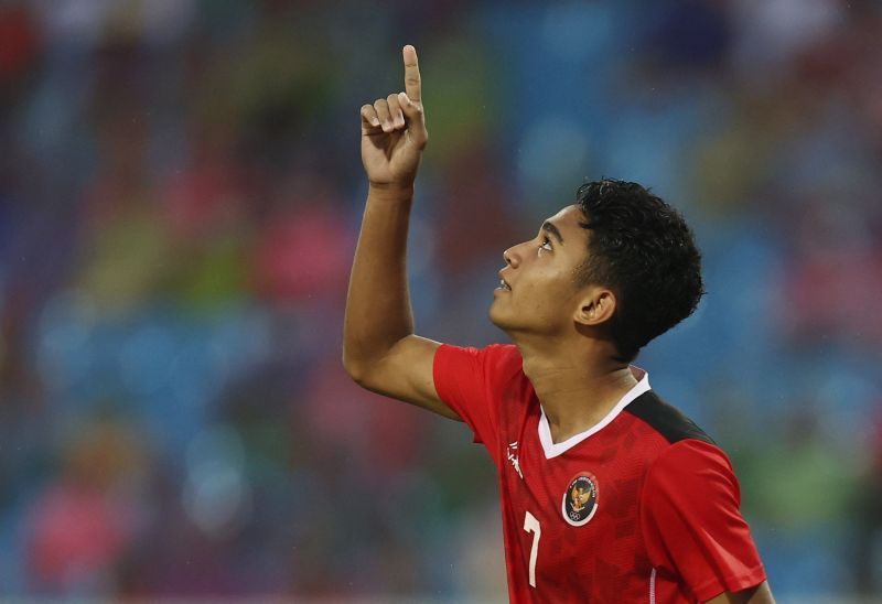 Marselino mencetak gol pembuka saat Indonesia mengalahkan Vietnam 3-2 di Stadion Gelora Bung Tomo, Surabaya, Minggu malam.