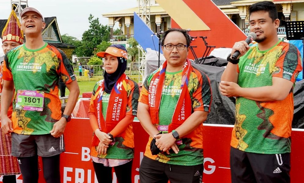 Apresiasi disampaikan Wali Kota Medan Bobby Nasution atas digelarnya Bank Jateng Friendship Run Borobudur Marathon 2022