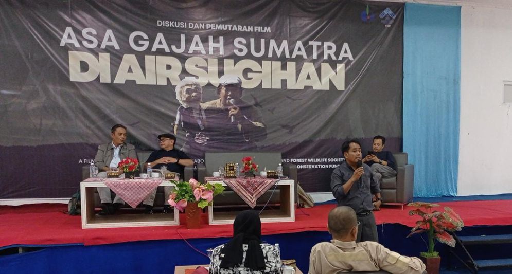  diskusi dan pemutaran film ASA Gajah Sumatra di Air Sugihan