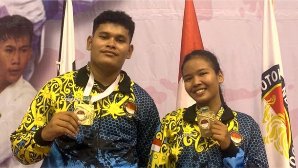 Dua Mahasiswa IIB Darmajaya Juara Kejurnas Karate di Depok