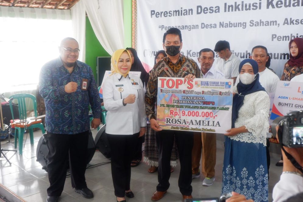 Acara Peresmian Desa Inklusi Keuangan di 4 Desa Kabupaten Tulang Bawang Barat, Lampung. 