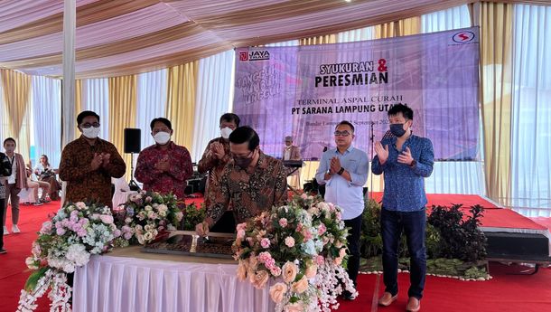Pertamina Patra Niaga Sumbagsel Resmikan Terminal Aspal Curah di Lampung
