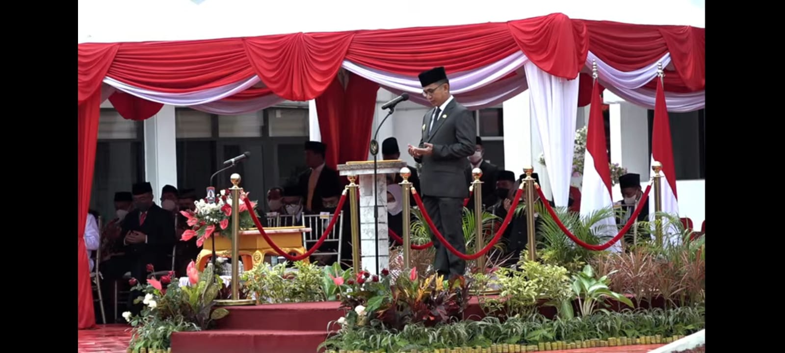 Upacara Hari Kesaktian Pancasila, di Halaman Kantor Wali Kota Balikpapan, Sabtu, 1 Oktober 2022.