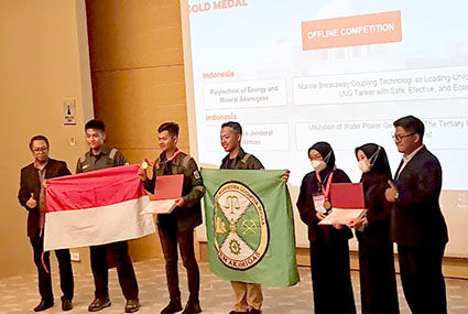 Tim Energie Verte PEM Akamigas Bawa Pulang Emas dari Malaysia