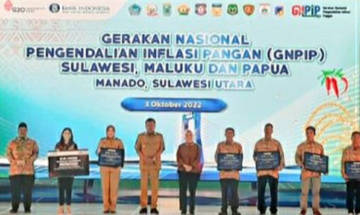 Gerakan Nasional Pengendalian Inflasi Pangan (GNPIP) Sulawesi, Maluku dan Papua (Sulampua) di Sulawesi Utara tahun 2022. (Foto: Istimewa)