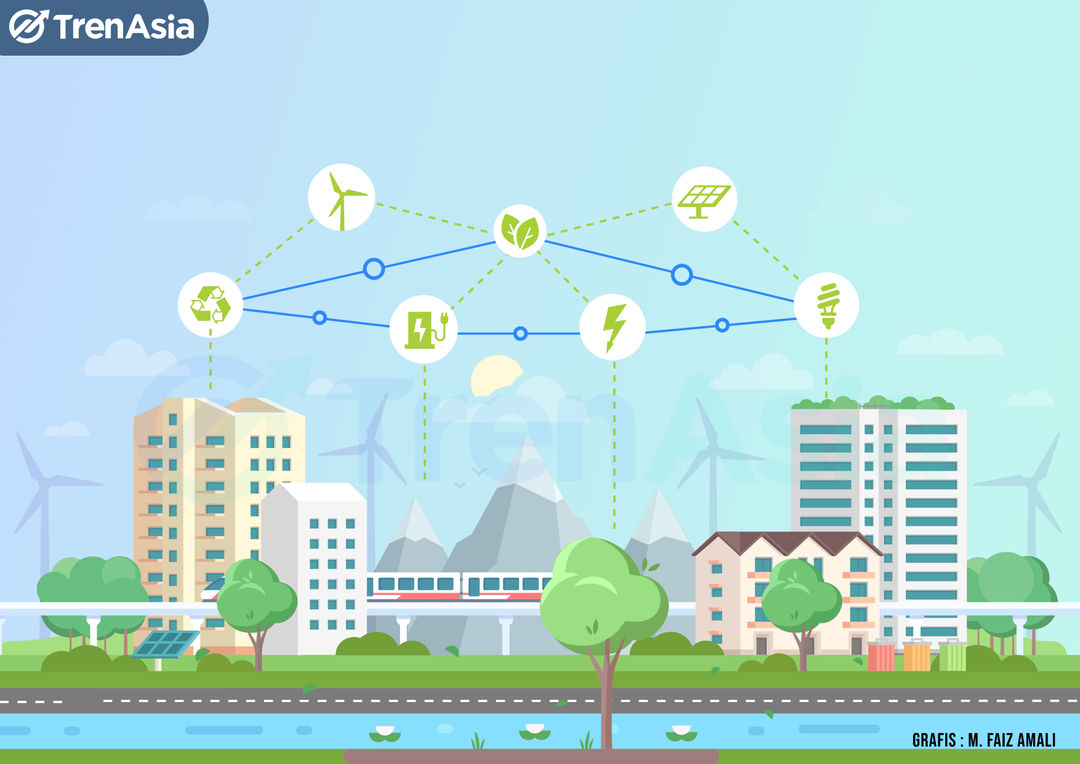 Ilustrasi ekonomi hijau (green economy)