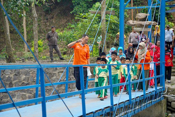 BPBD Klaten Tetapkan Sungai Poitan Jadi Taman Edukasi Kebencanaan Anak Usia Dini