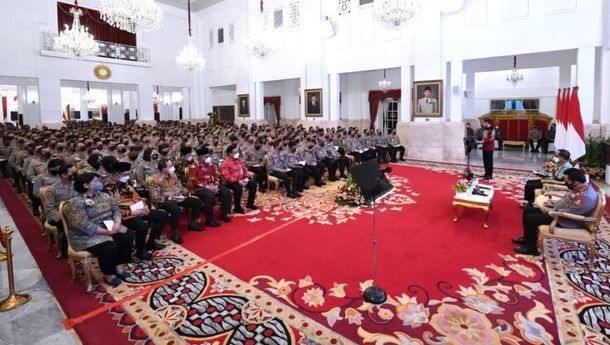 Kumpulkan 559 Perwira Polisi di Istana, Presiden Sampaikan Sejumlah Arahan