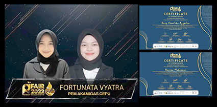 Dua Mahasiswi PEM Akamigas Sabet Juara 1 di PI Fair 2022