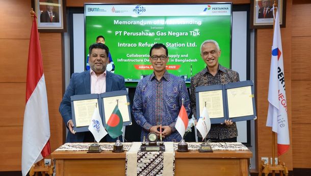 PGN Subholding Gas Pertamina Jajaki Suplai dan Infrastruktur  LNG di Bangladesh