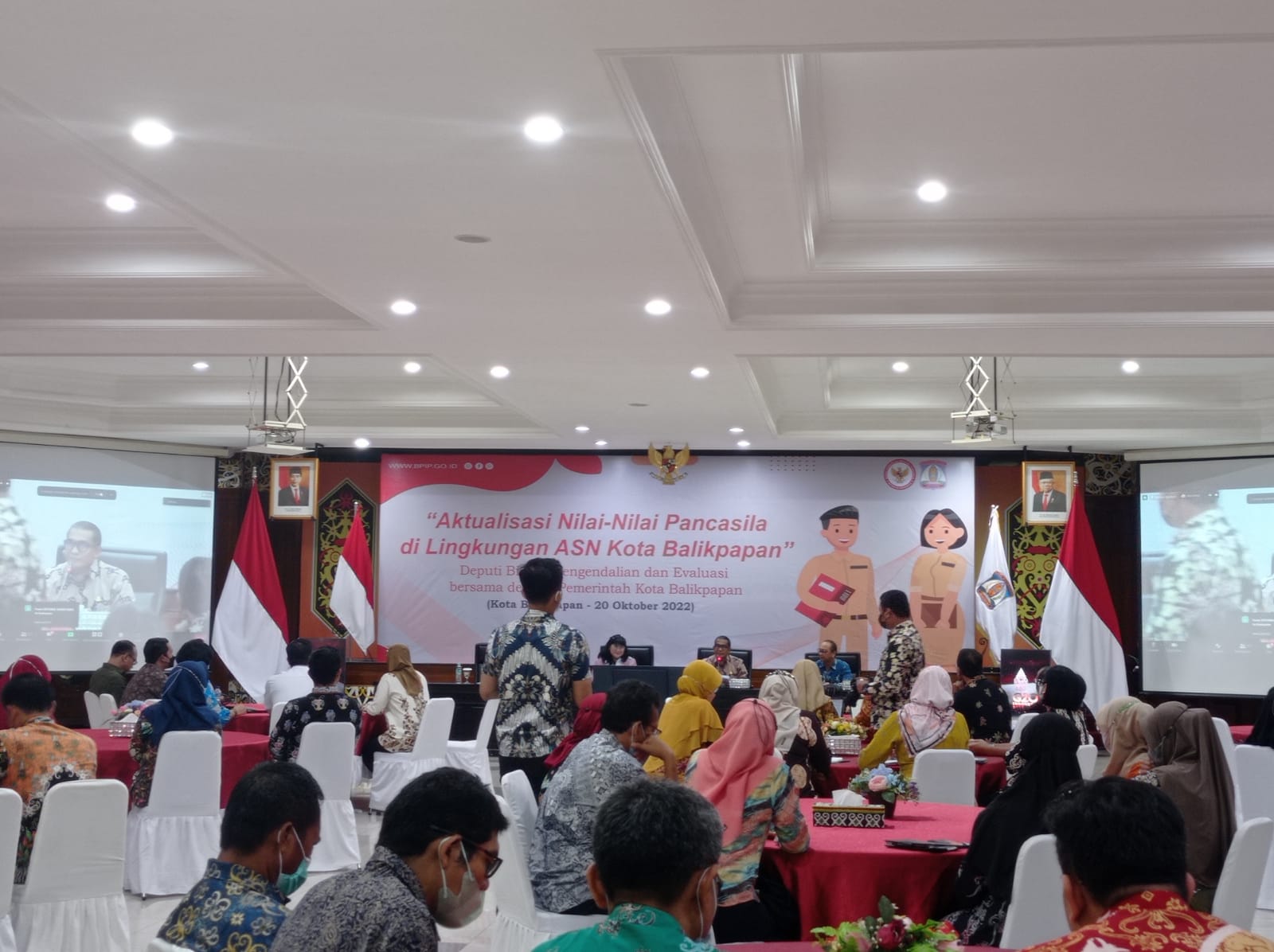 BPIP menggelar seminal penguatan ideologi Pancasila kepada ASN di Balikpapan. 