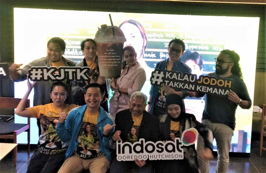 Acara Peluncuran Web Series Kalau Jodoh Takkan Kemana hasil kerja sama Indosat Ooredoo Hutchison dengan Ernest Prakasa, Gedung Sarinah, Jakarta, 26 Oktober 2022.