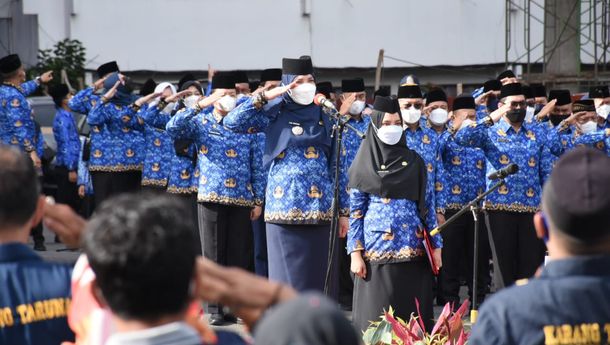 Upacara Sumpah Pemuda, Eva Dwiana Ajak Generasi Muda Bangun Ekonomi Daerah