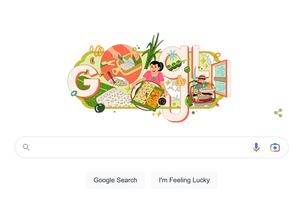 Ilustrasi Tempe Mendoan Jadi Google Doodle Hari Ini