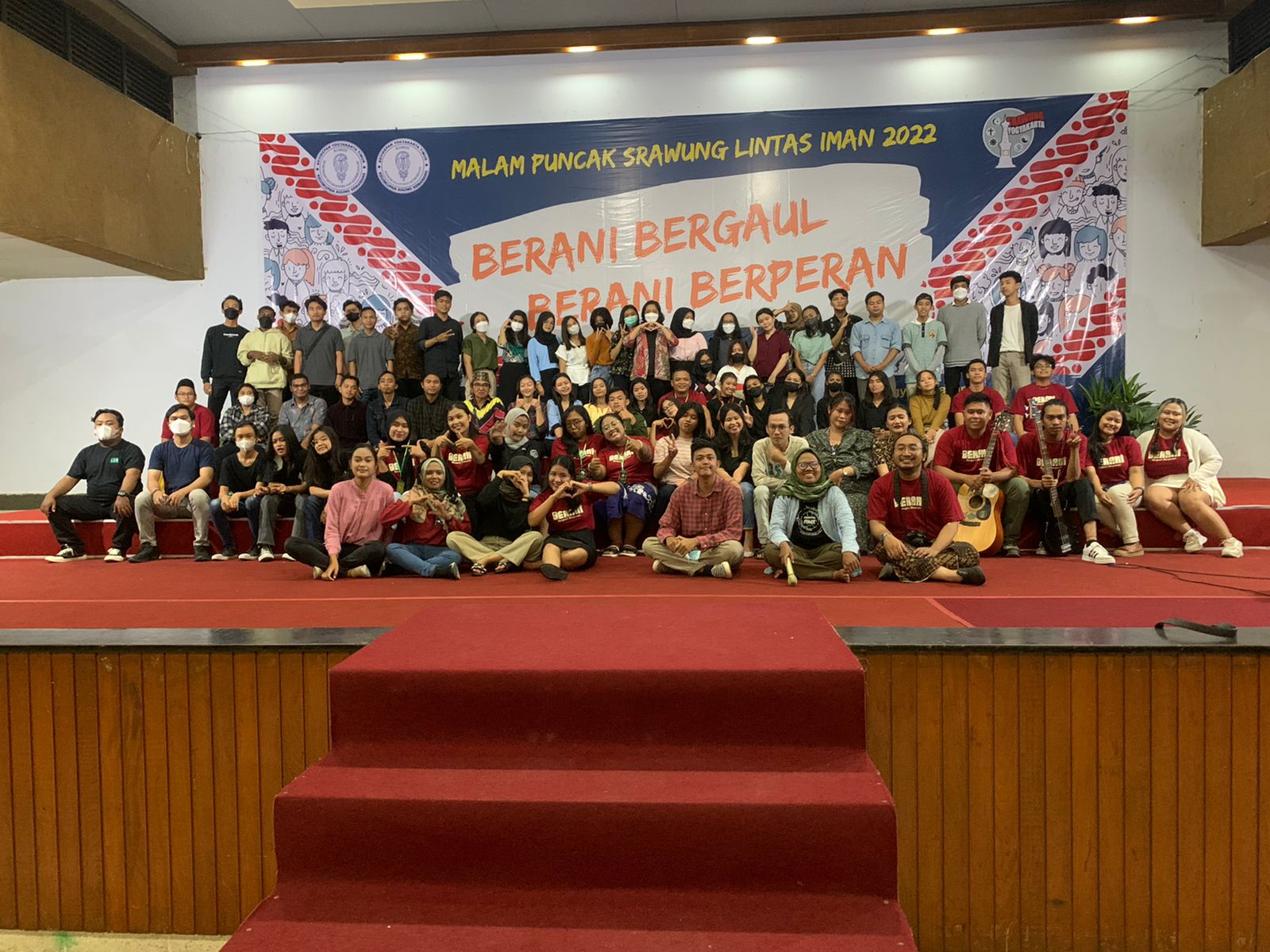 Komunitas Srawung Jogja mengadakan acara malam puncak Srawung Persaudaraan Orang Muda Lintas Iman 2022. 