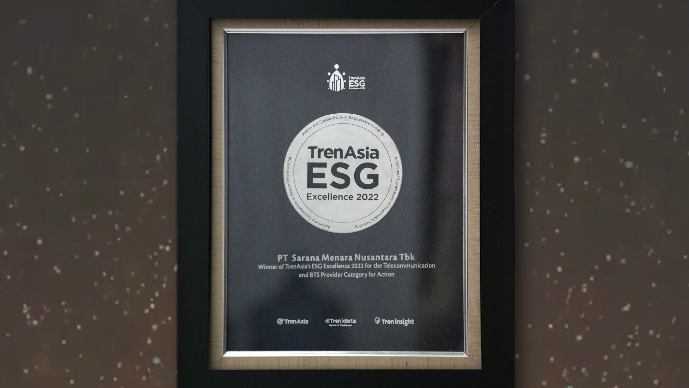 ESG Award: Begini Wakil Dirut Sarana Menara (TOWR) Apresiasikan Penghargaan TrenAsia ESG Excellence 2022