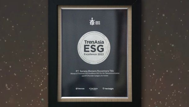 ESG Award: Raih Penghargaan TrenAsia ESG Excellence 2022, Ini Fokus Sarana Menara (TOWR) dalam Implementasi ESG