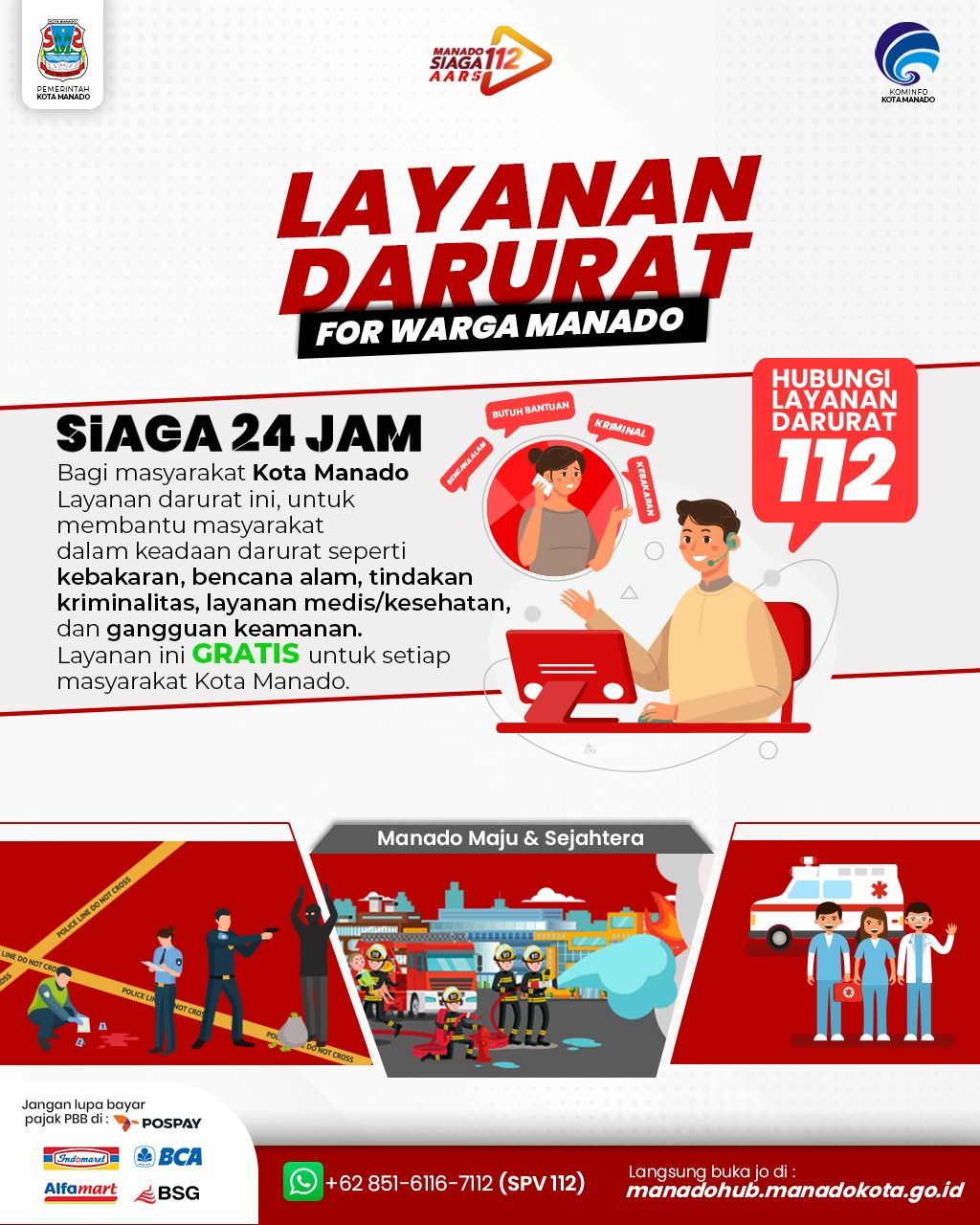 Layanan darurat Manado 