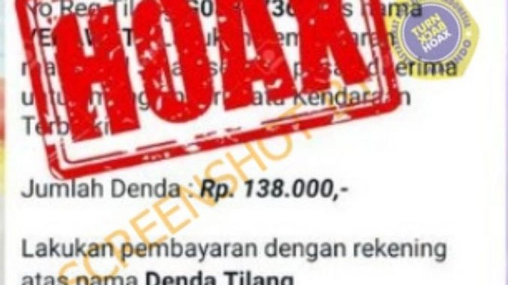 Hoax: Bayar Tilang ke Rekening Bank Permata