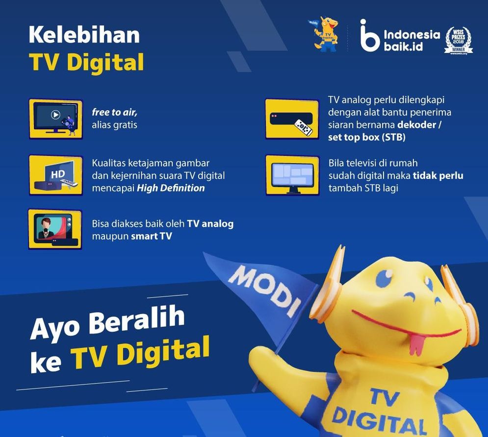 Cara beralih dari siaran TV analog ke siaran TV Digital 