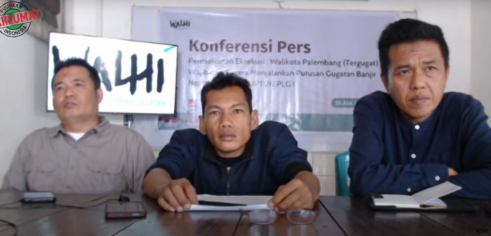 Putusan PTUN belum Dijalankan Walikota Palembang, Walhi Sumsel Tuntut Hal ini